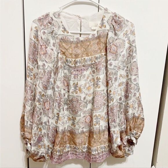 Anthropologie Flora Silk Blouse  - Picture 4 of 7